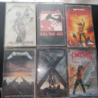 ΚΑΣΕΤΕΣ ΗΧΟΥ Metallica - Iron maiden - Manowar (οι τιμές αναγράφονται στην περιγραφή)